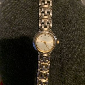 Citizens eco womens 2 toned watch